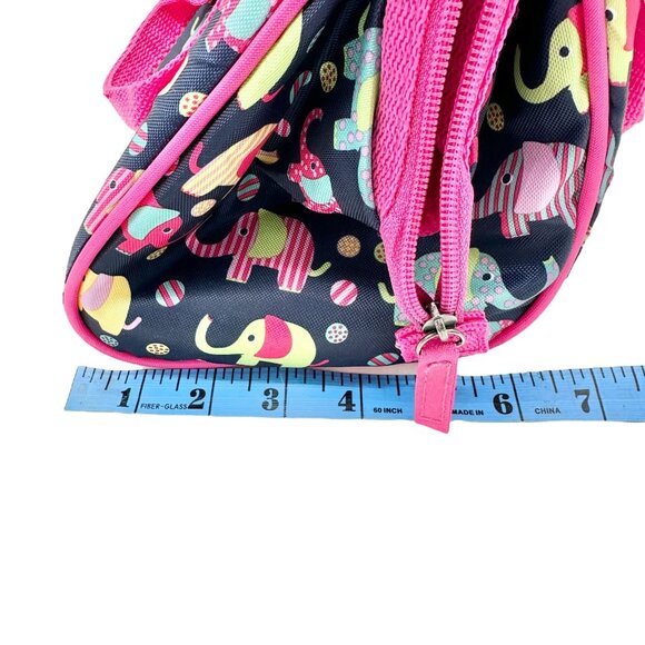 Fit+Fresh Riley Insulated Lunch Bag Elephant Print Handles 8x8x6 PVC Free EUC - Picture 11 of 11